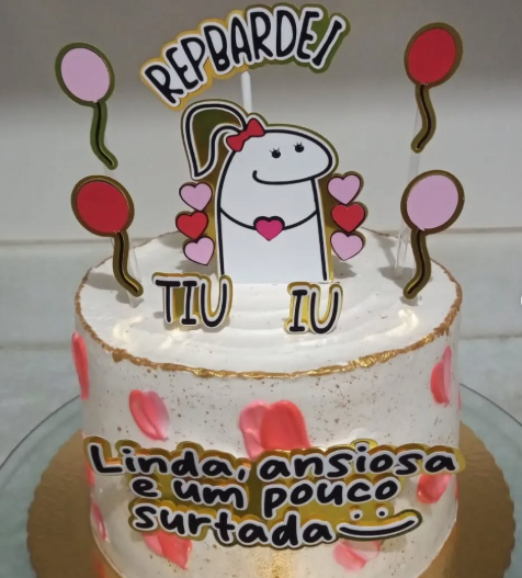 Topo de bolo Flork